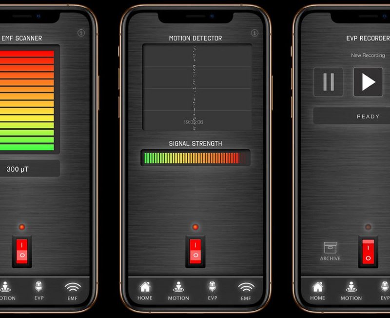Ghost APP - Ghost Tracker EMF Meter Detector EVP Recorder - LaxTon Ghost Sweden - Download App Store (iOS) Google Play (Android)