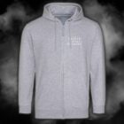 cirkel hoddie zip grey front