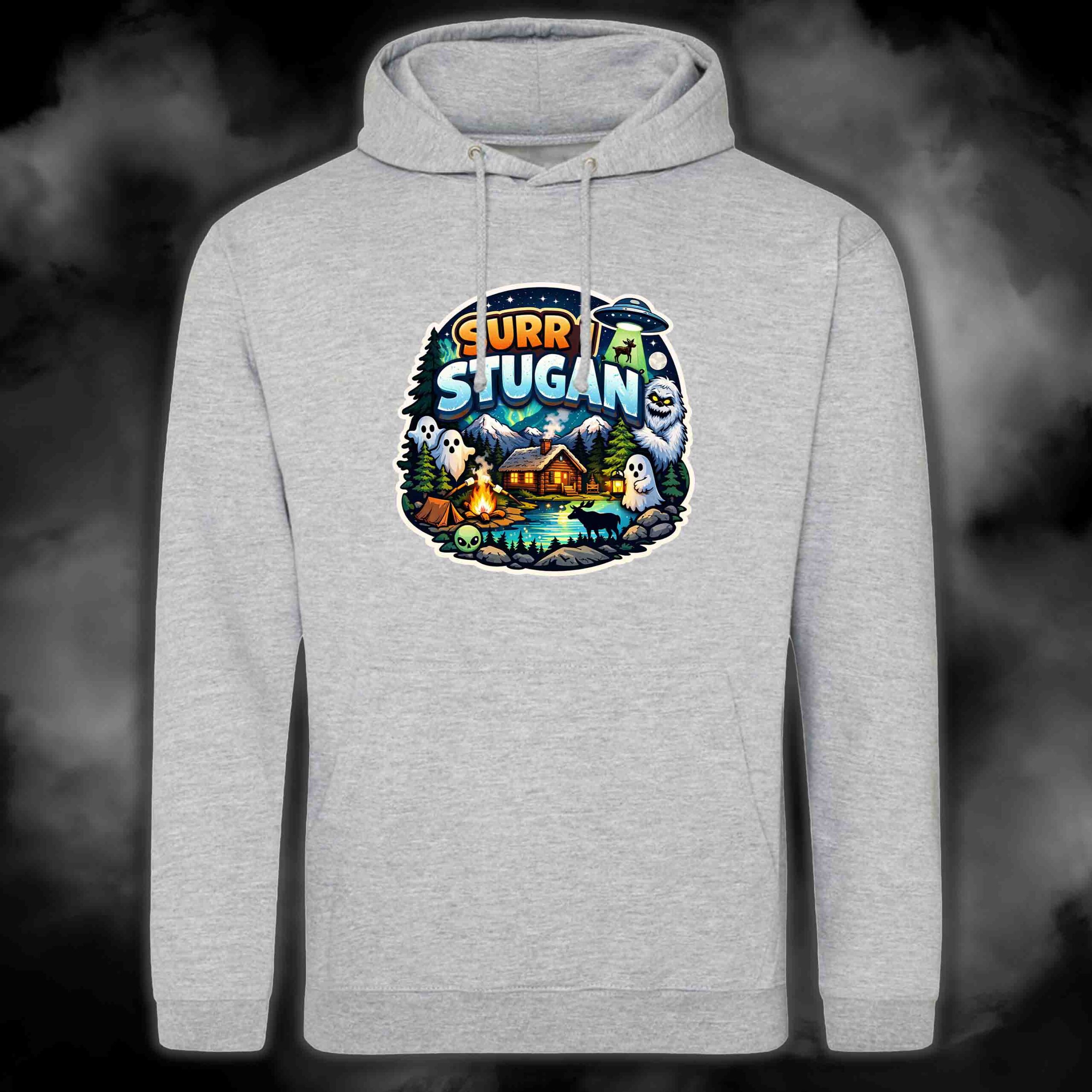 Surr i Stugan Hoodie/T-shirt Grå Unisex 